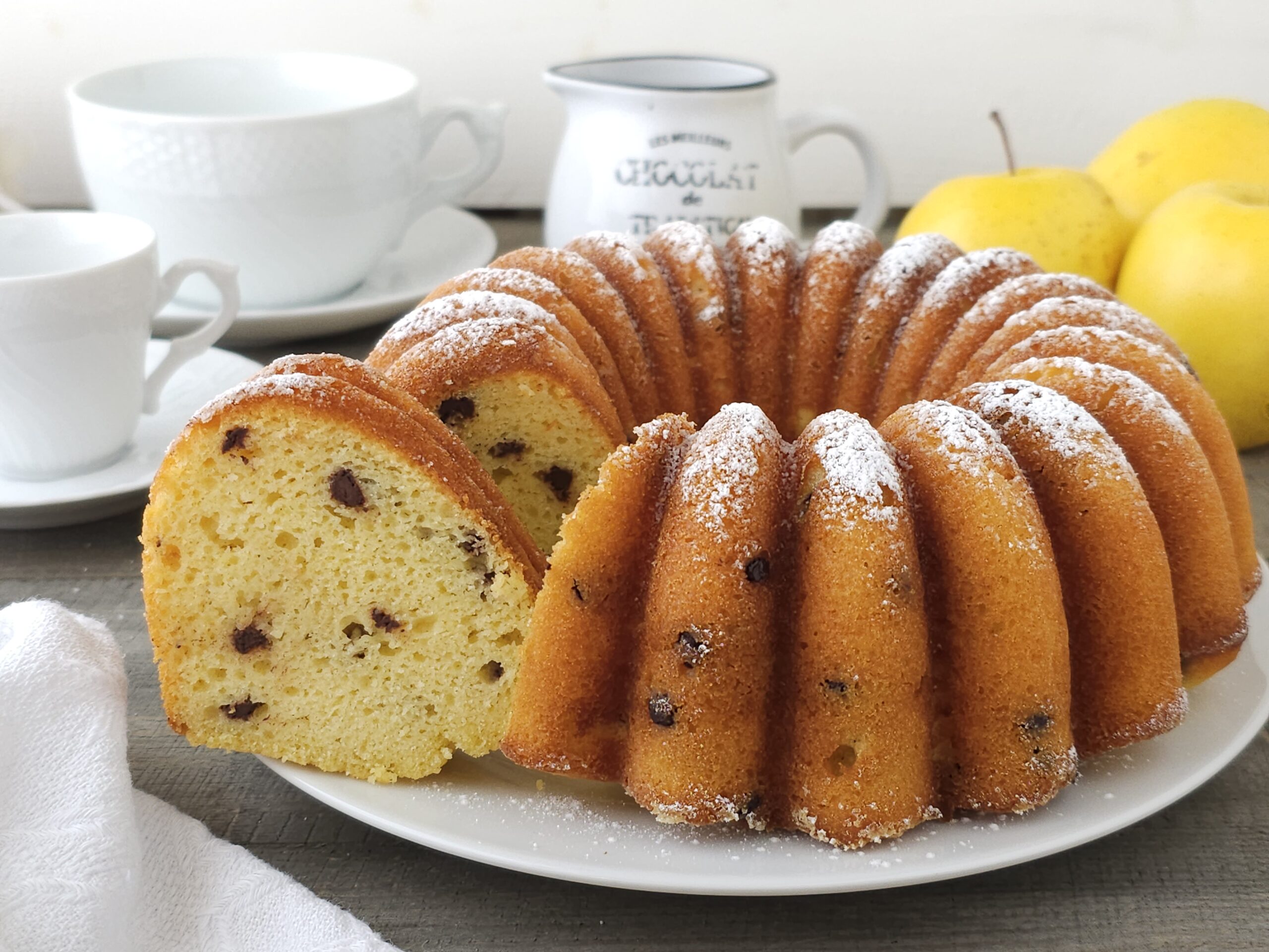 Appelcake met chocoladedruppels