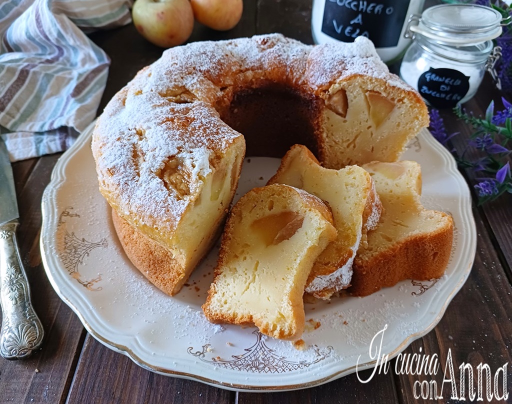 Ricotta- en appelcake