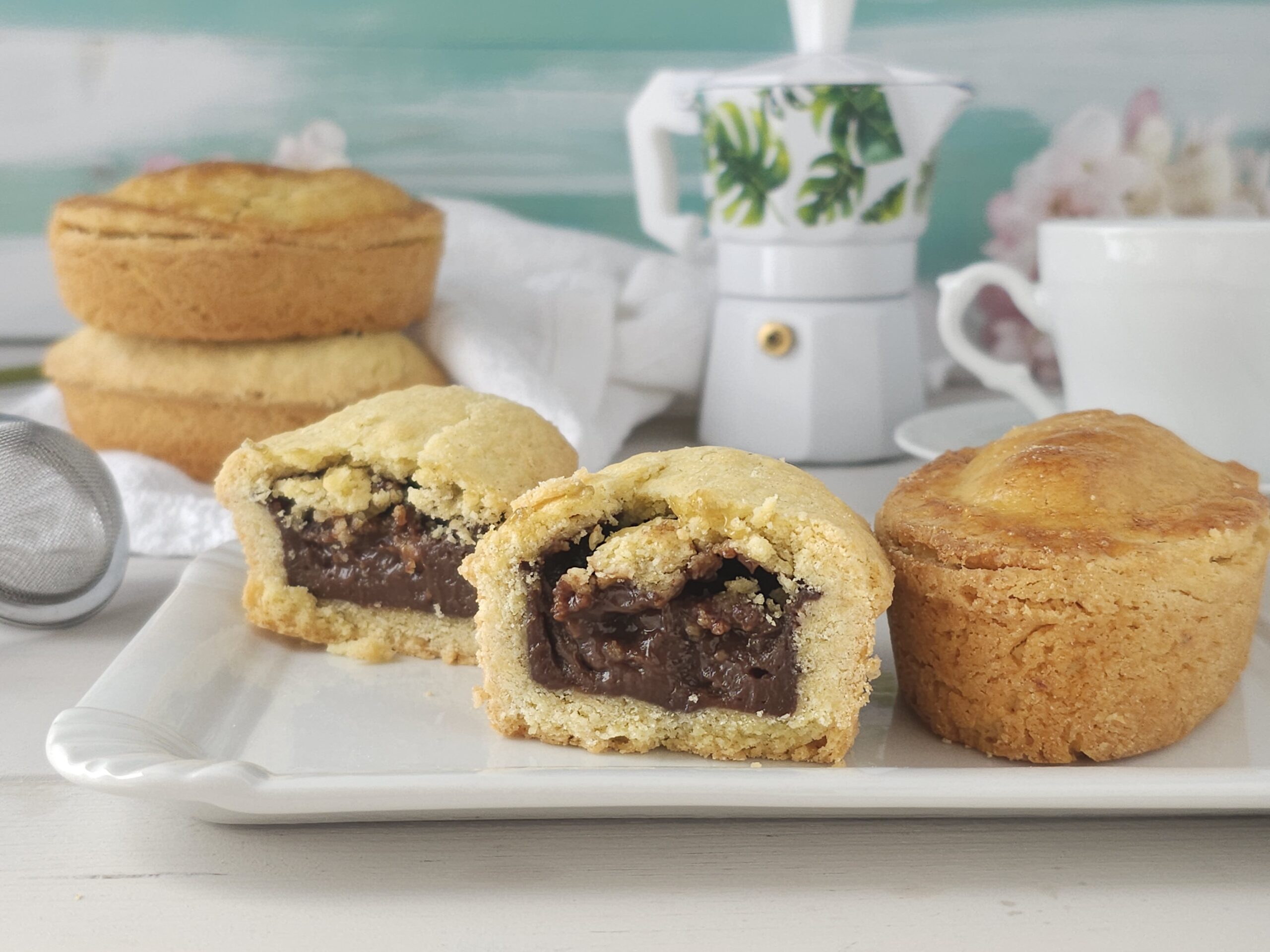 Pasticciotto leccese met chocoladecrème