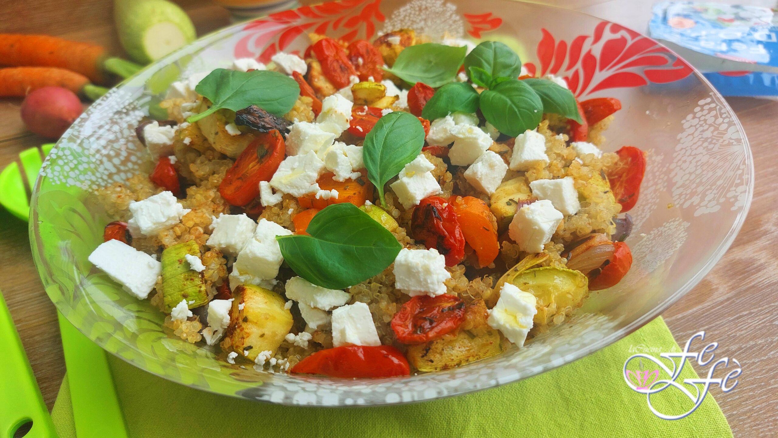 QUINOA MET GEGRILDE GROENTEN EN GRIEKSE FETA