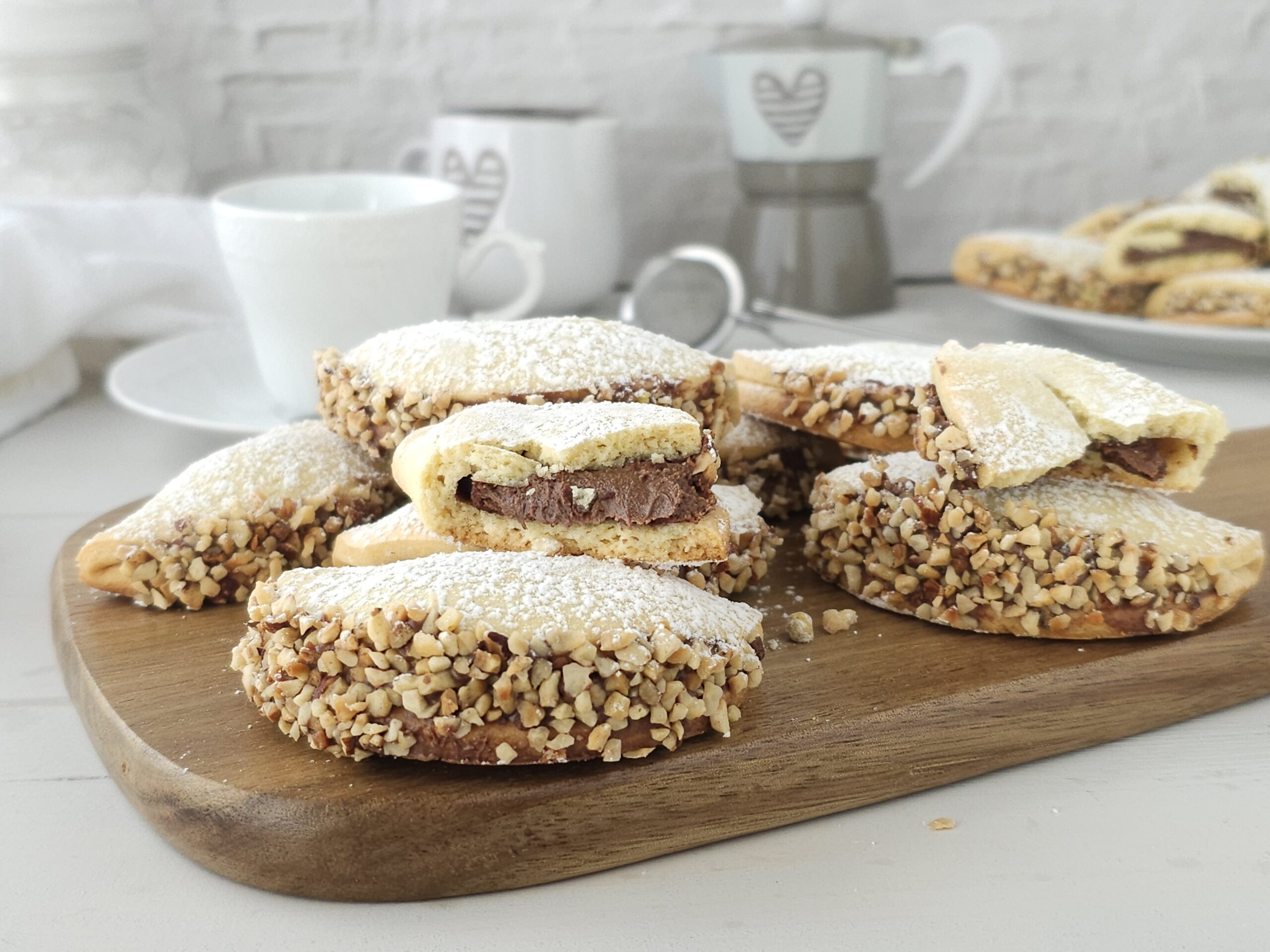 Nutella halve maan koekjes