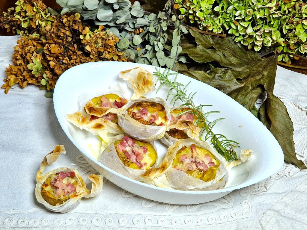 Gevulde Aardappelen in Folie