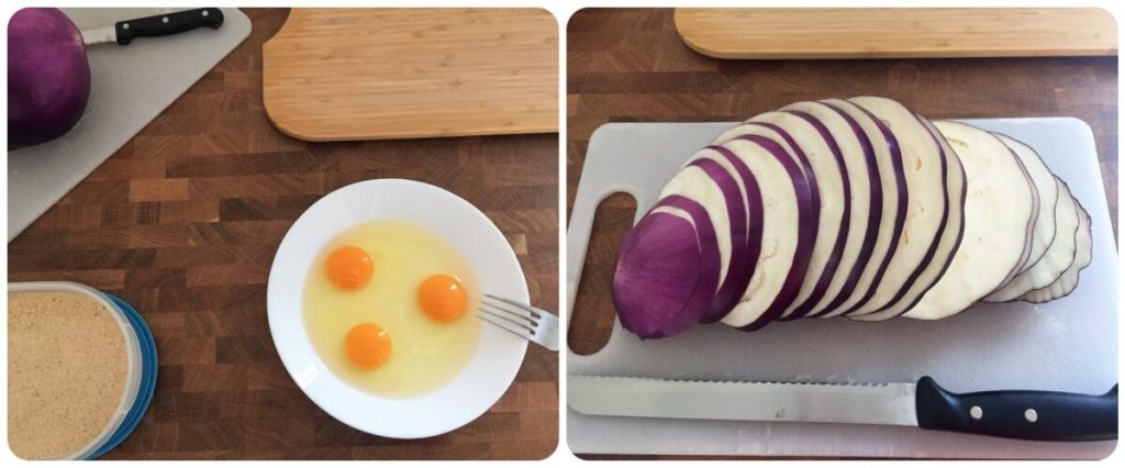 eenvoudige verrukkelijke auberginekoteletten