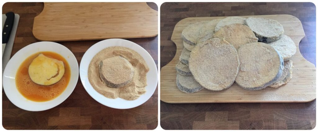 eenvoudige verrukkelijke auberginekoteletten