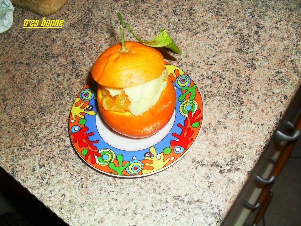 Sinaasappels met vanillepudding