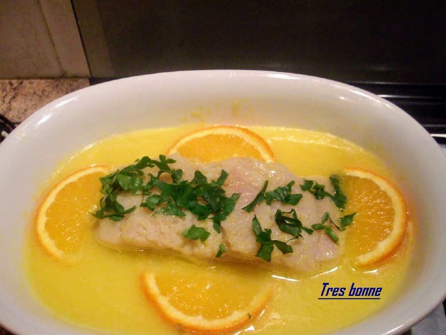 Snoekbaarsfilet met sinaasappel