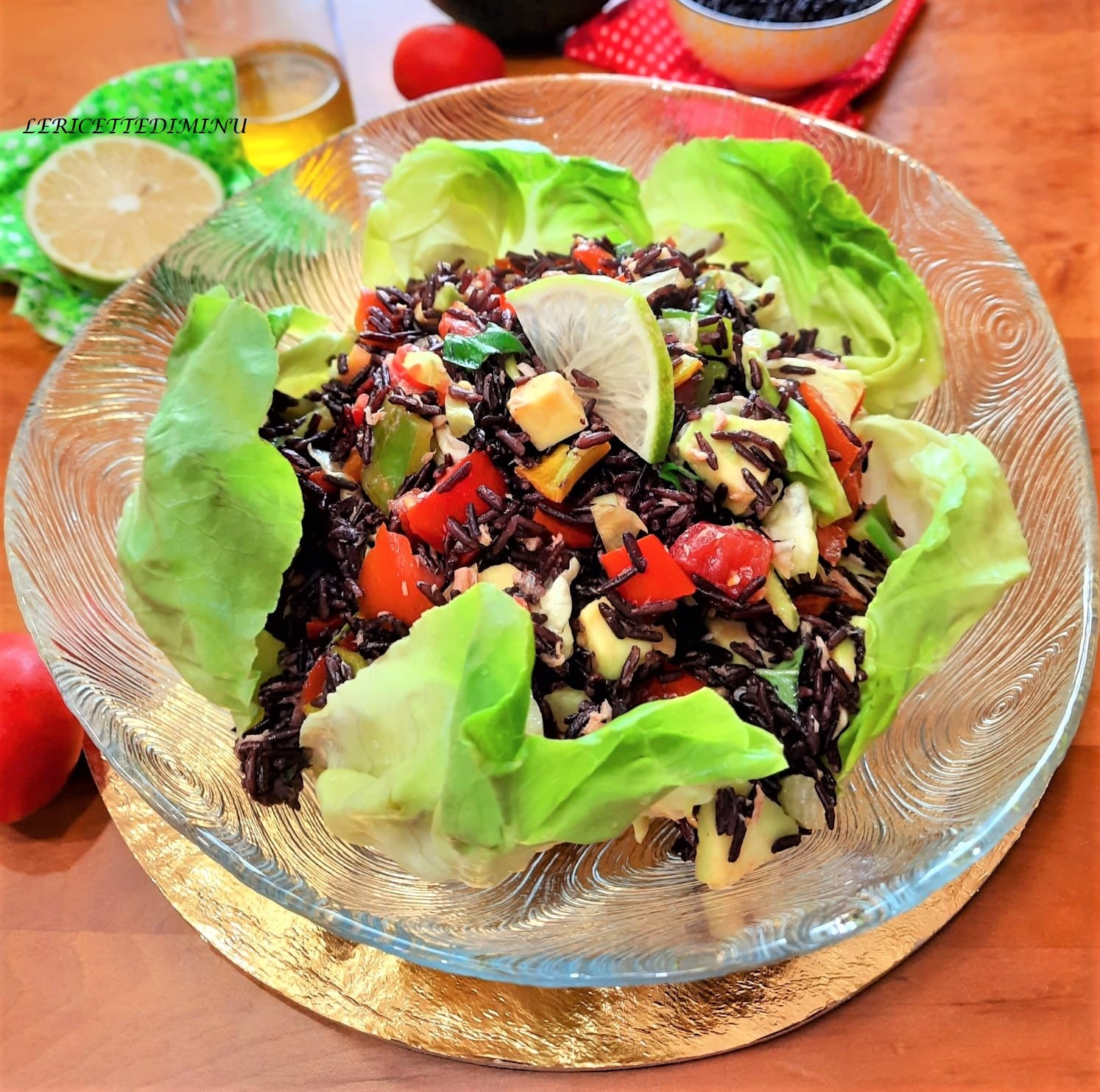 Venere rijstsalade met tonijn en paprika’s