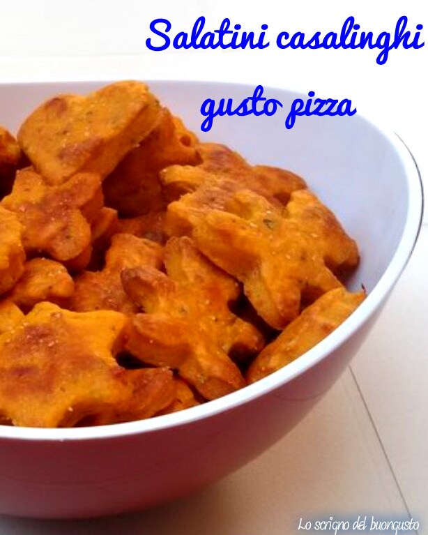 Zelfgemaakte pizza smaak zoute koekjes