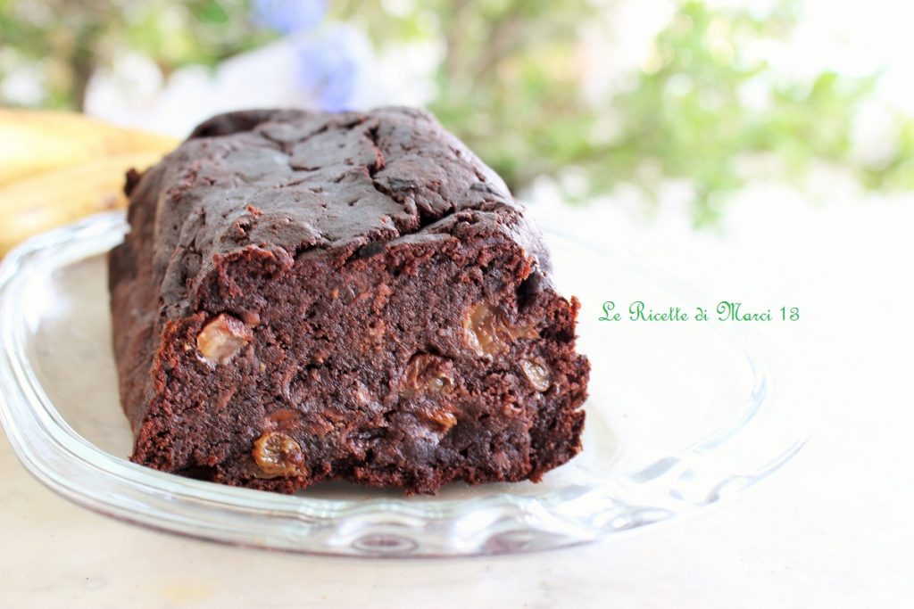 Bananenbrood met dubbele chocolade