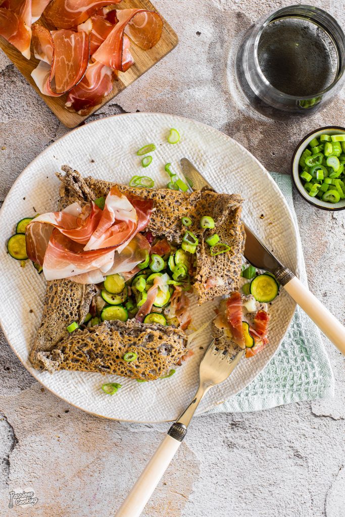 Bretonse galette met Speck Alto Adige IGP