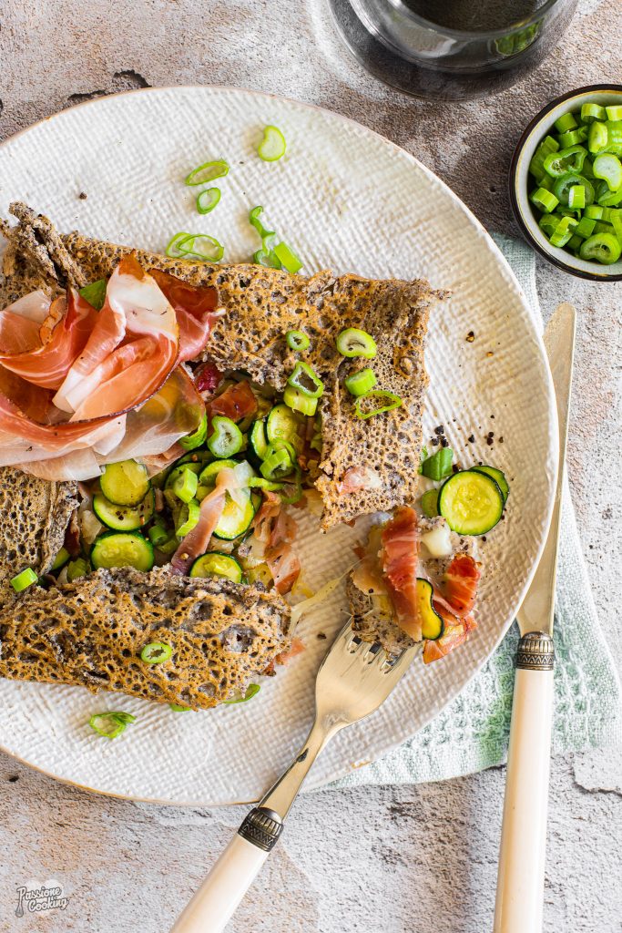 Bretonse galette met Speck Alto Adige IGP