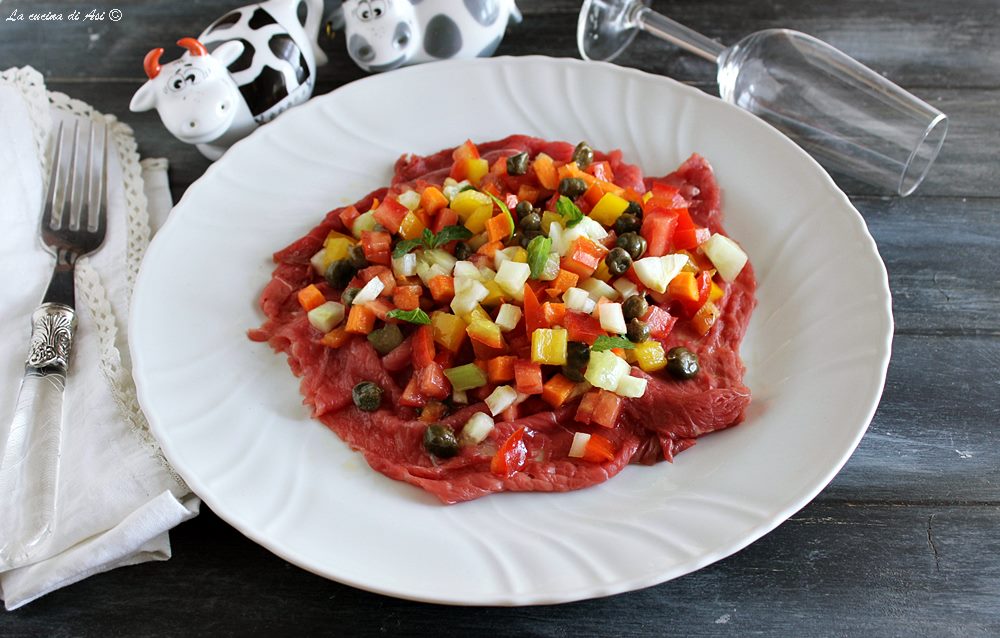 Carpaccio met krokante groenten