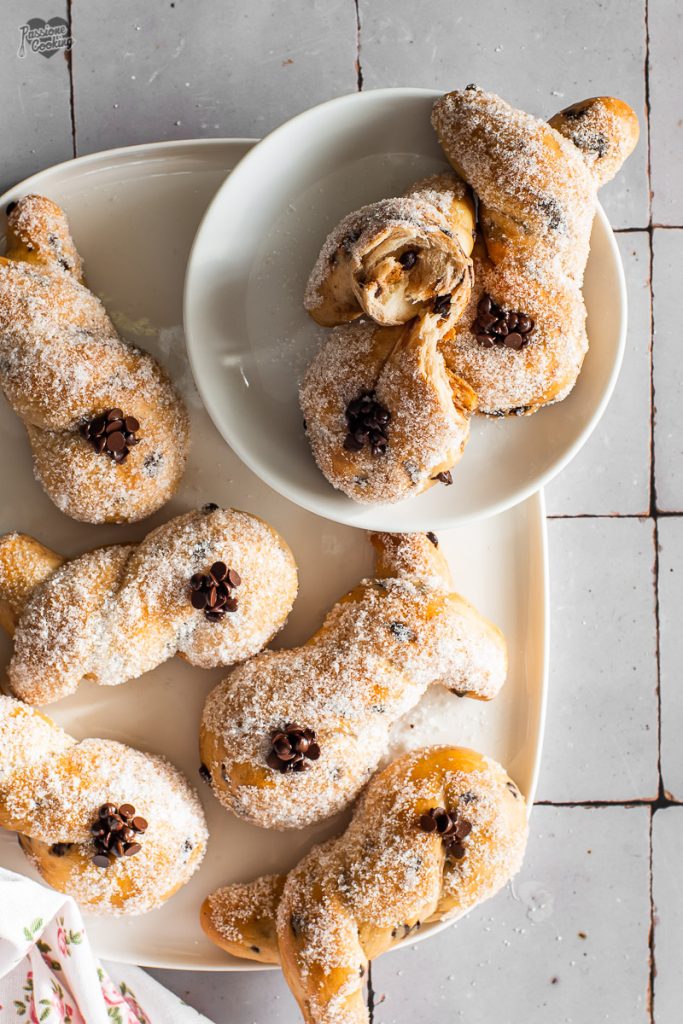 Chocolade brioche konijntjes