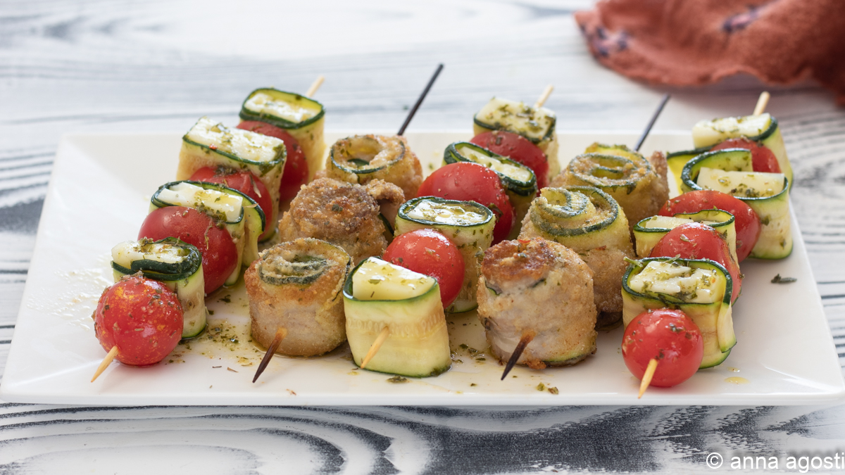 Courgettespiesjes 2 smakelijke varianten