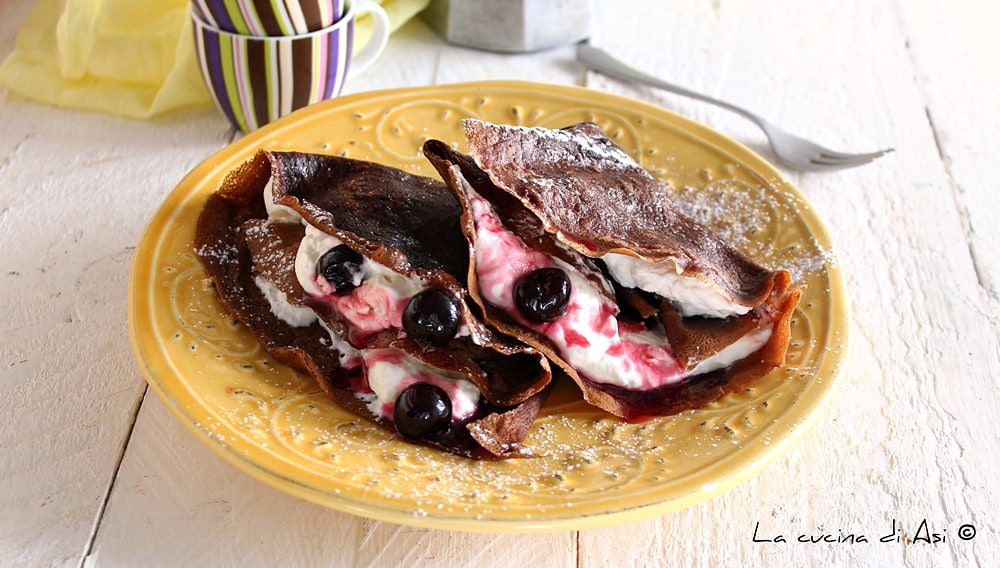 Zwarte Woud crêpes met Kersen