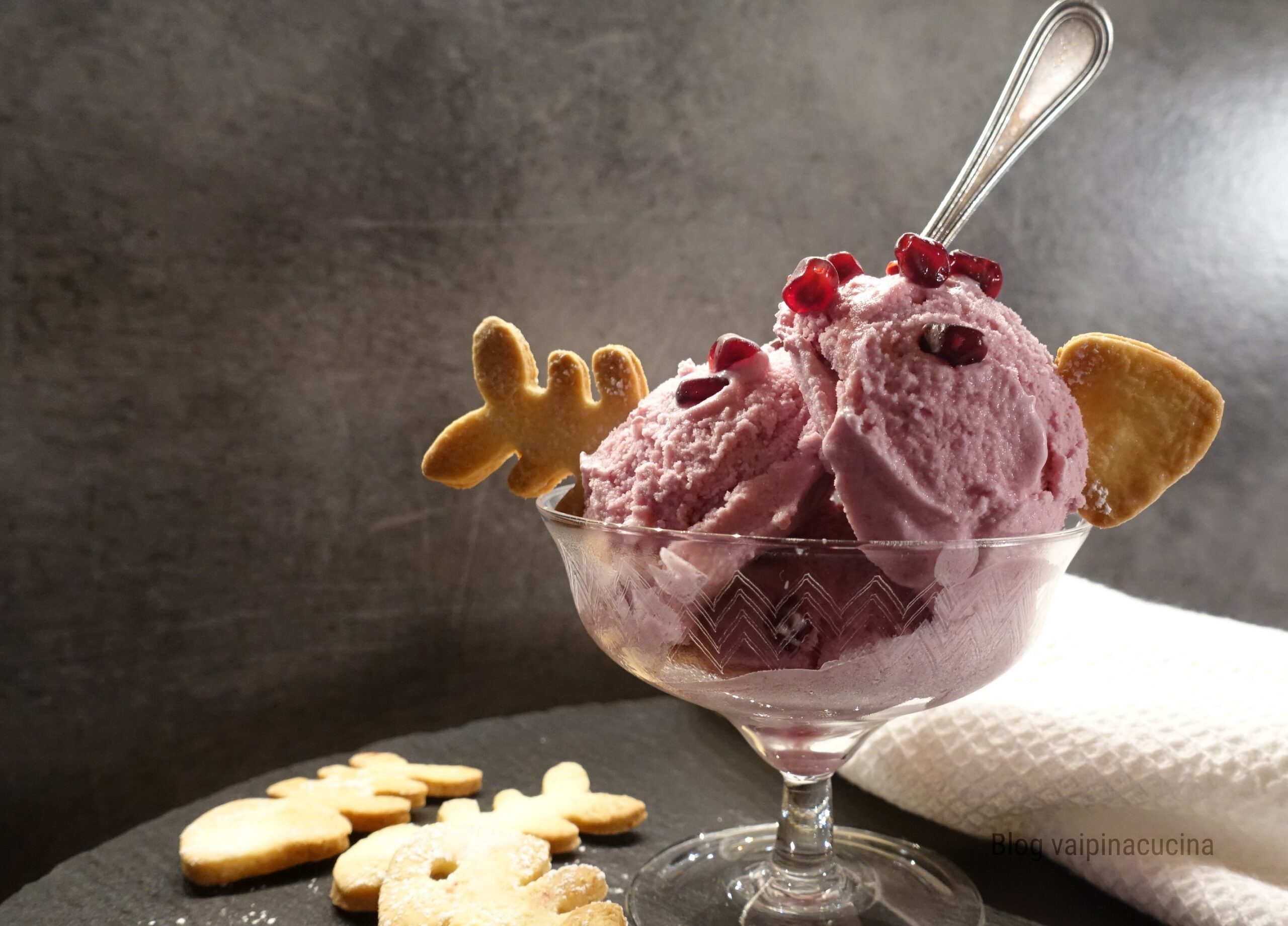 Granaatappelijs met Kerst