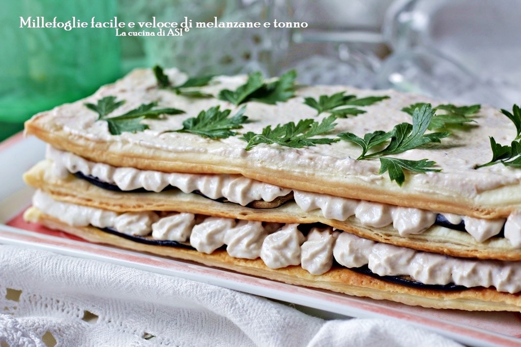 Millefoglie-facile-veloce-di-melanzane-tonno