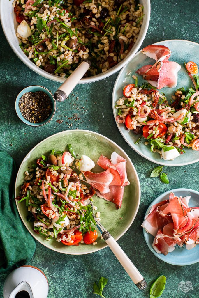 Gerstesalade met Speck Alto Adige IGP