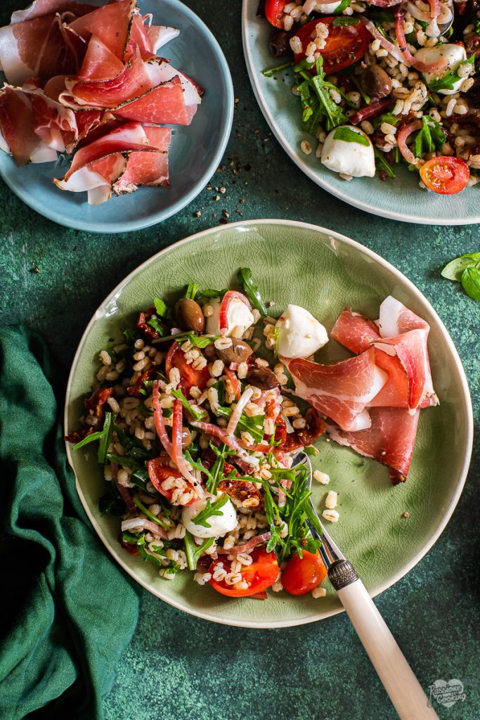 Gerstesalade met Speck Alto Adige IGP