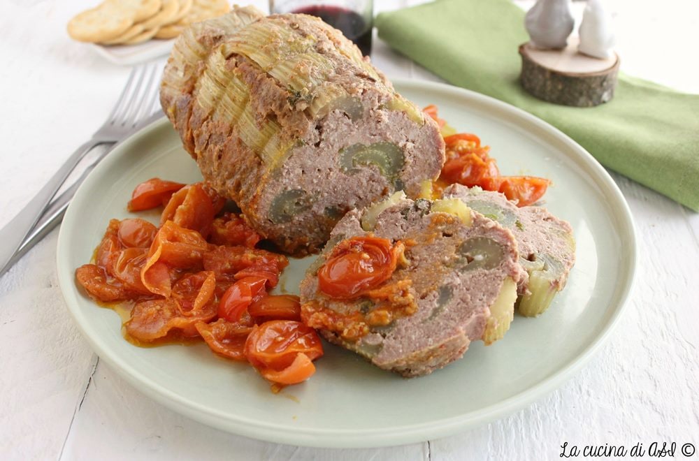 Gevulde selderij in de oven