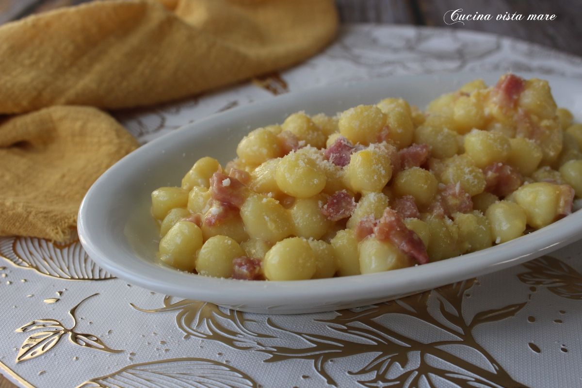 Gnocchetti alla nep-carbonara