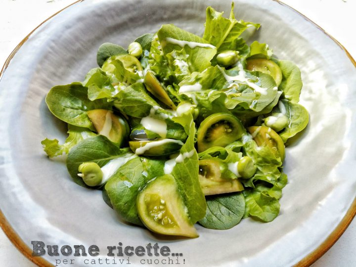 Groene salade met citronette