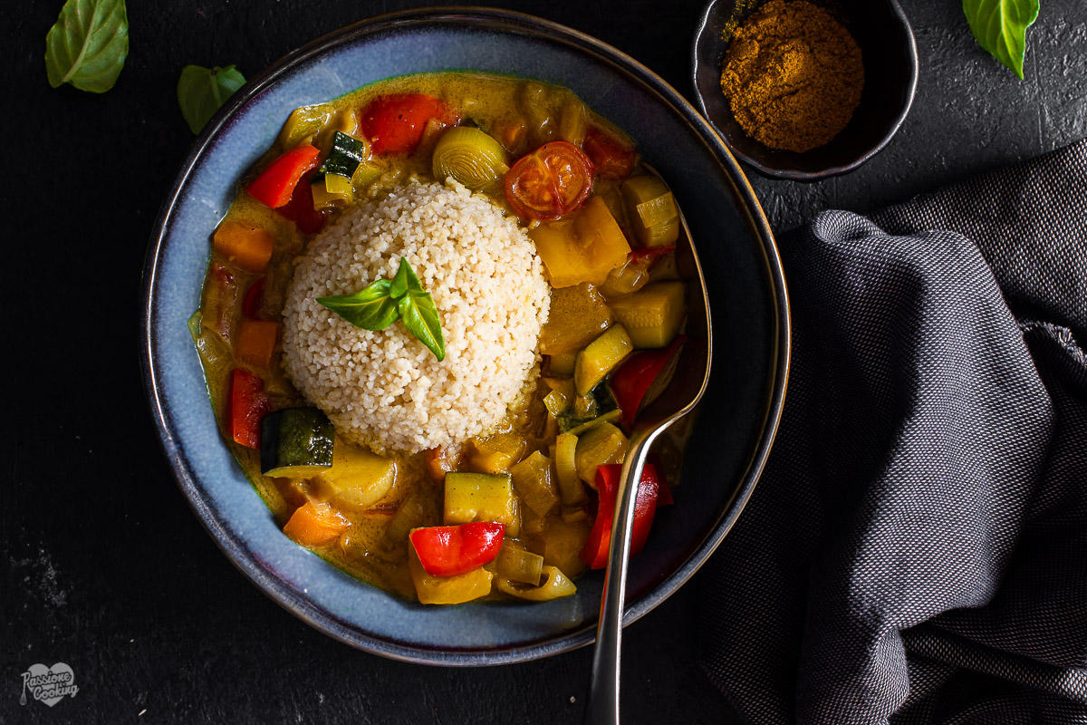 Groentecurry met kokosmelk