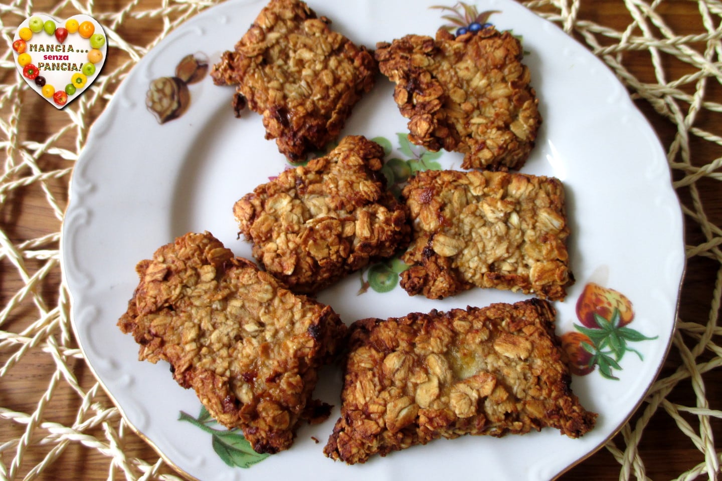 Havermout en pindakaaskoekjes