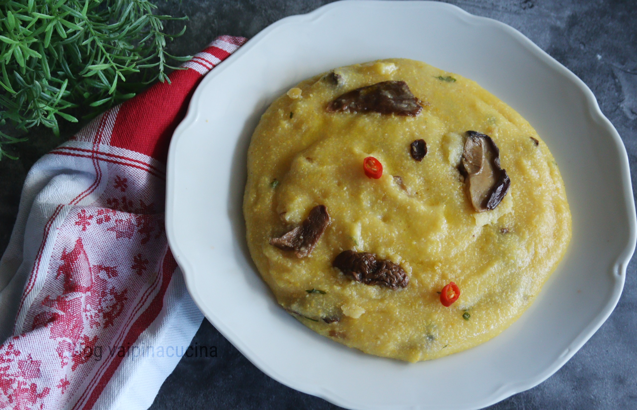 Polenta met Eekhoorntjesbrood