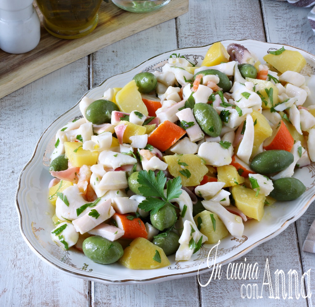 Zeesalade met aardappelen