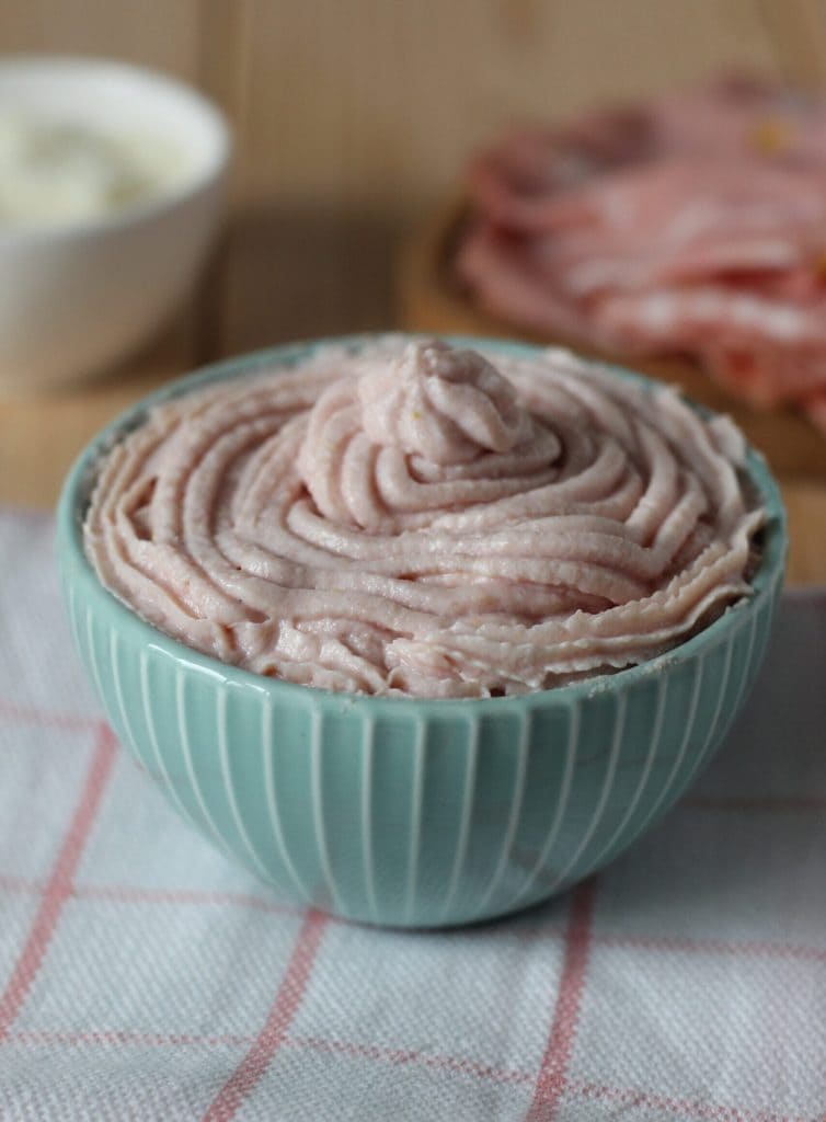 mousse van mortadella en ricotta