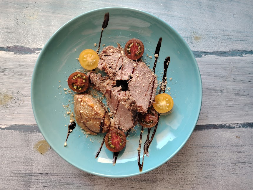 Geroosterd vlees met hazelnoten uit de Langhe