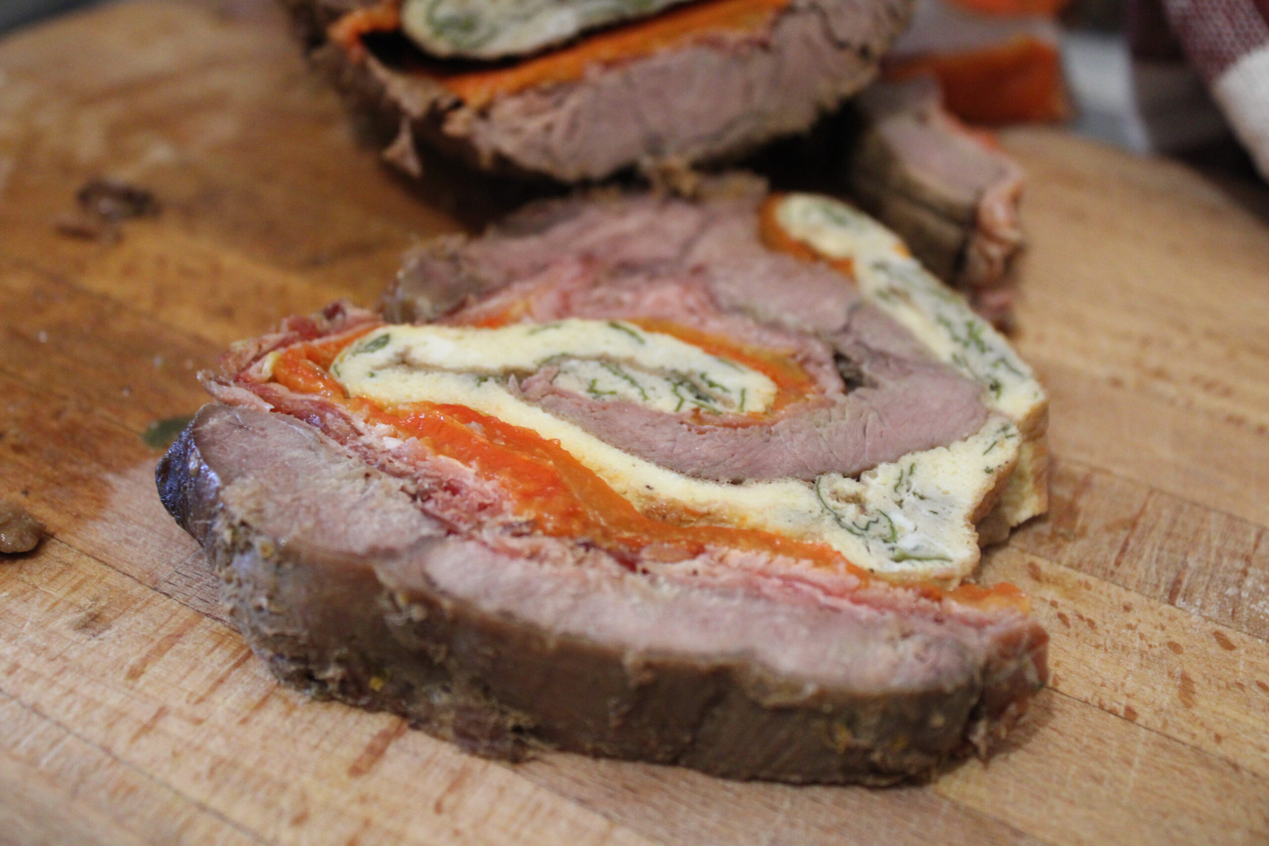 Magere rolade met groene saus