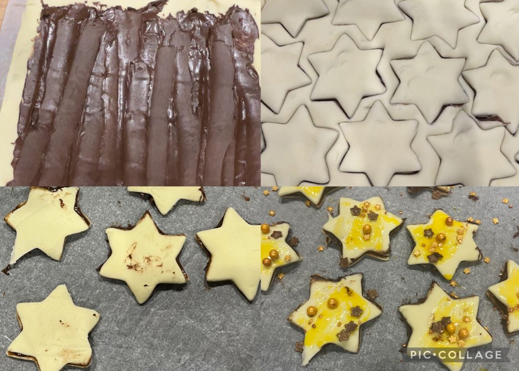 Kerststerren met Nutella