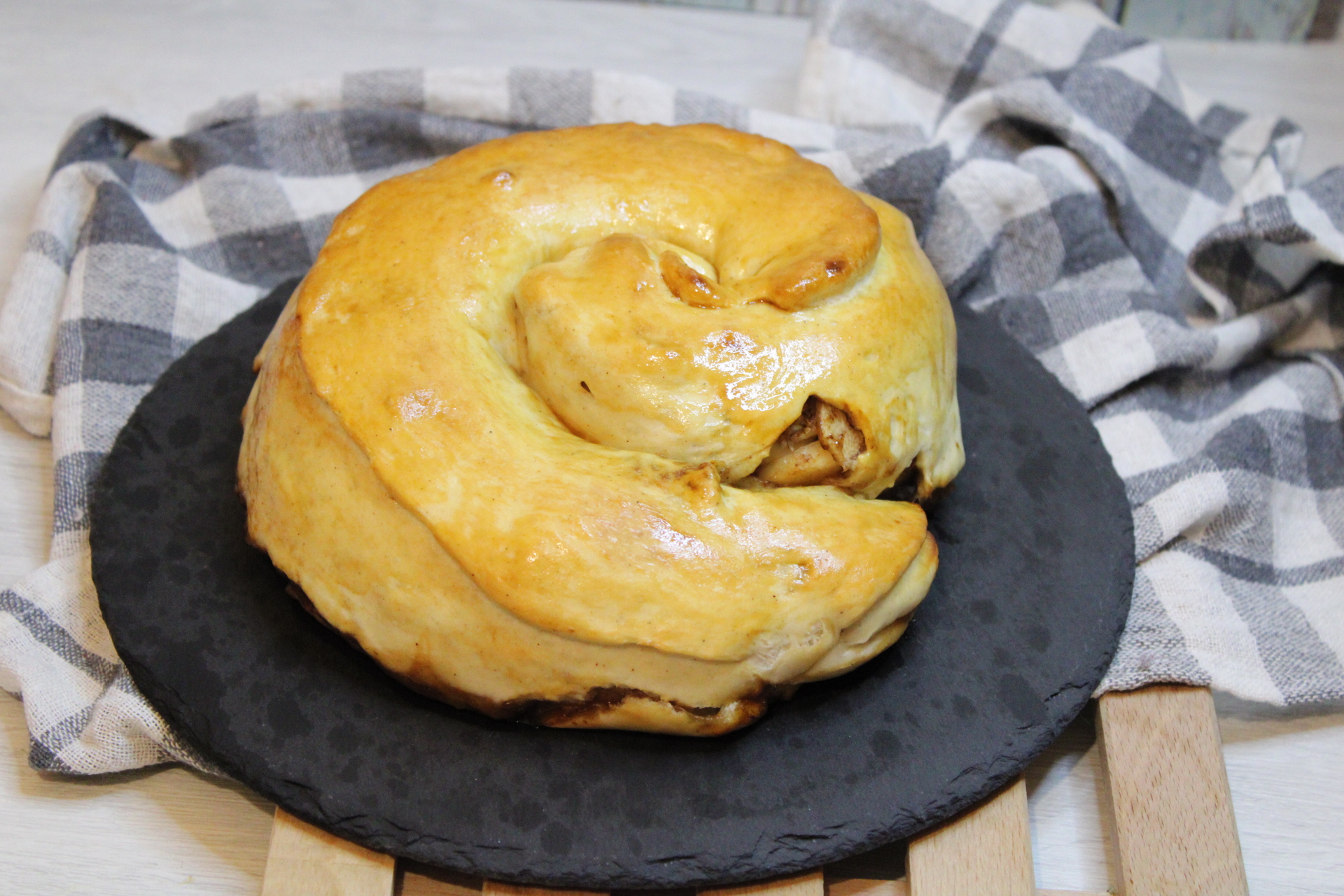 Perencake met walnoten