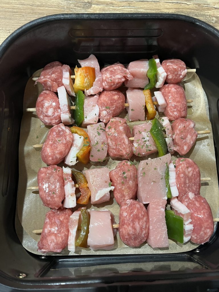 Spiesjes in de airfryer