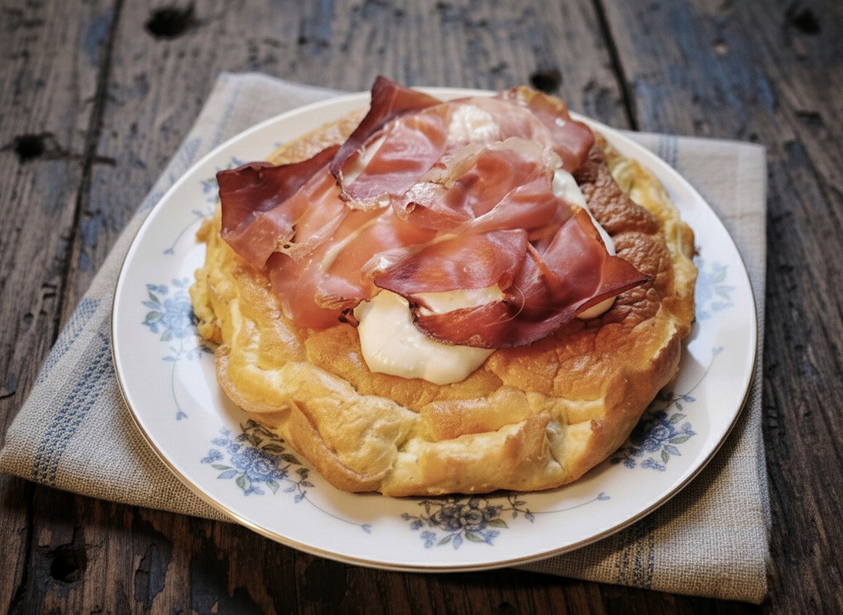 ZACHTE OPGEKLOPTE FRITTATA