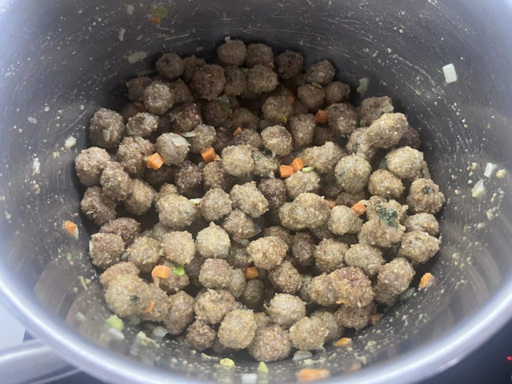 orecchiette gehaktballetjes aardewerk