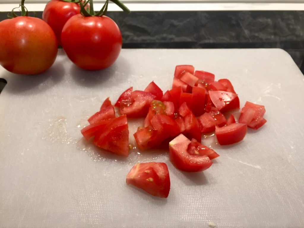 romige pasta met aardappelen en linzen