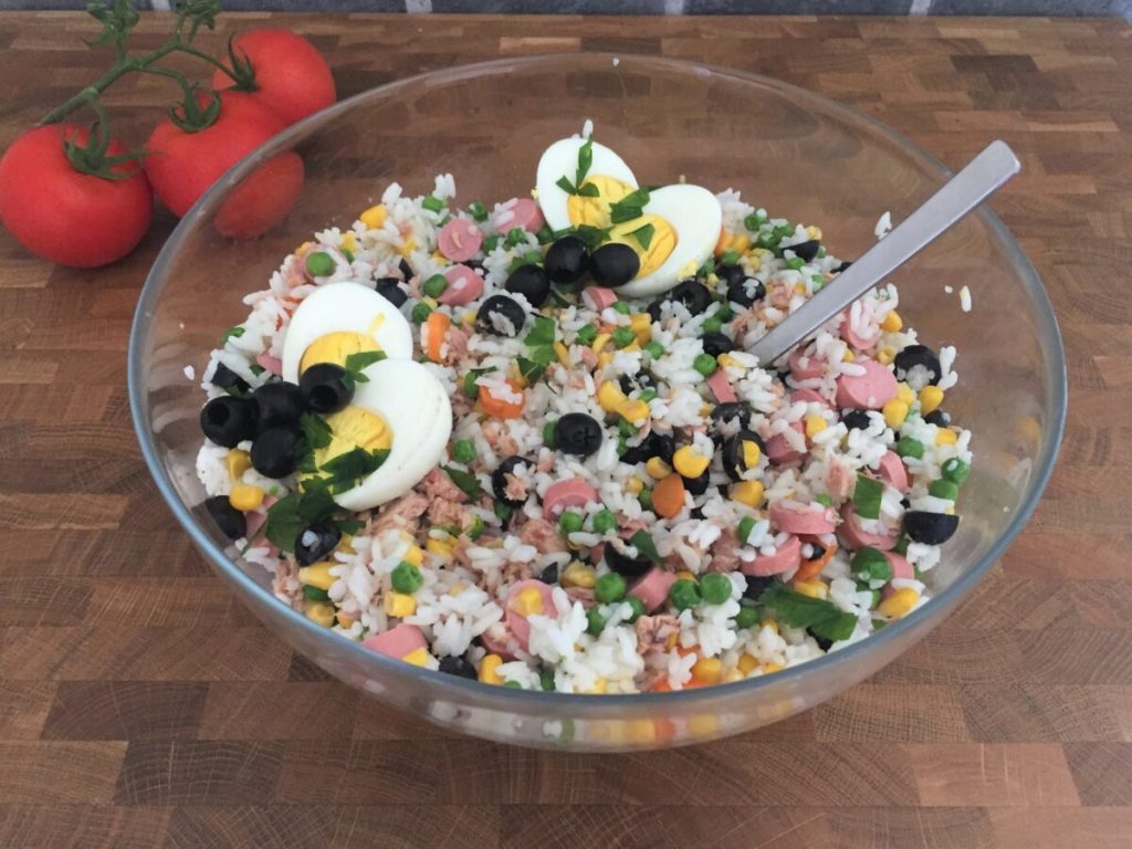 rijstsalade zomers recept koud