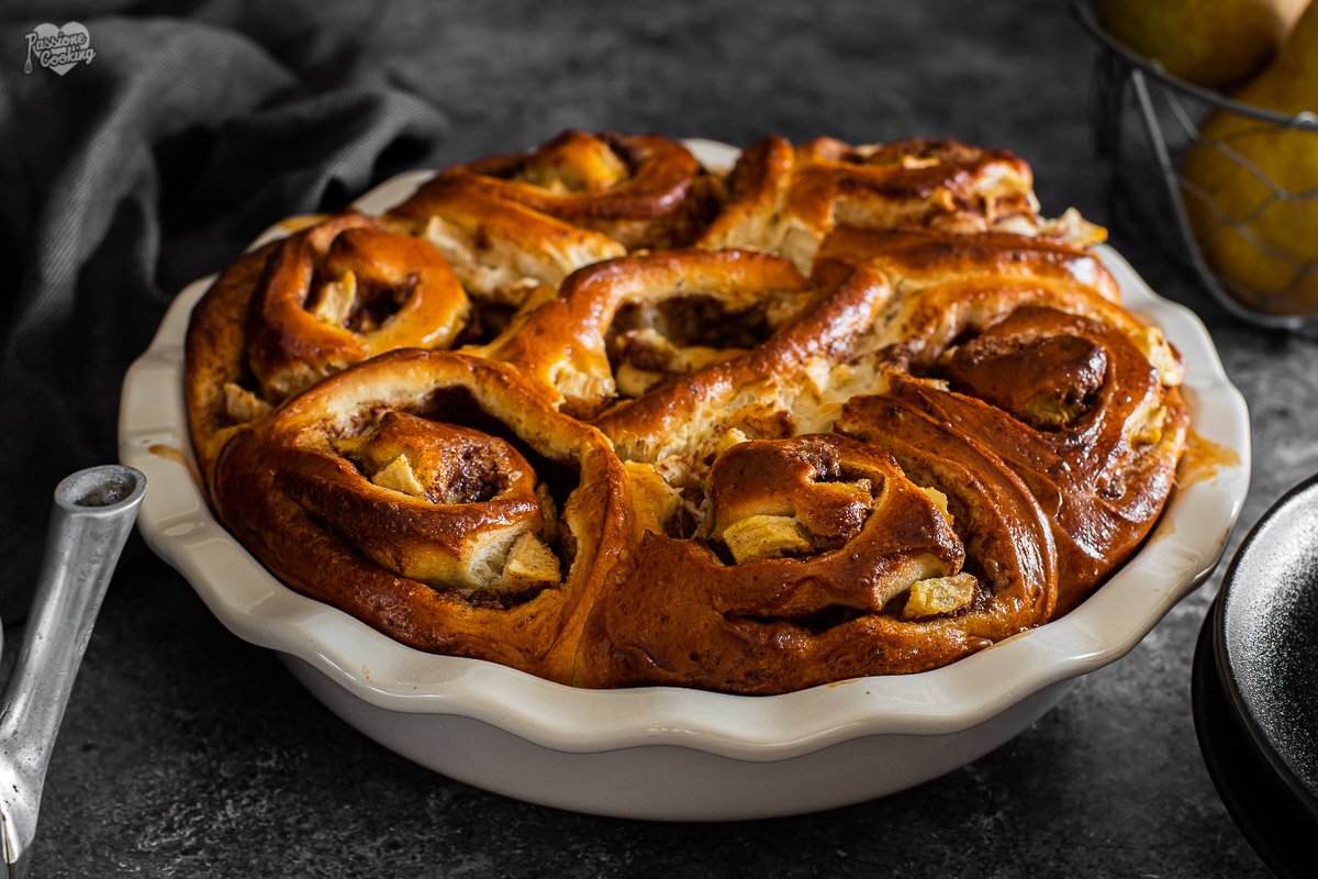 Kaneelbroodjes met peren