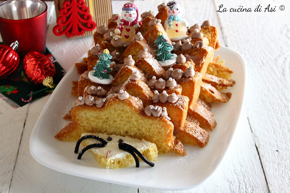 Kerst zoete egel met pandoro