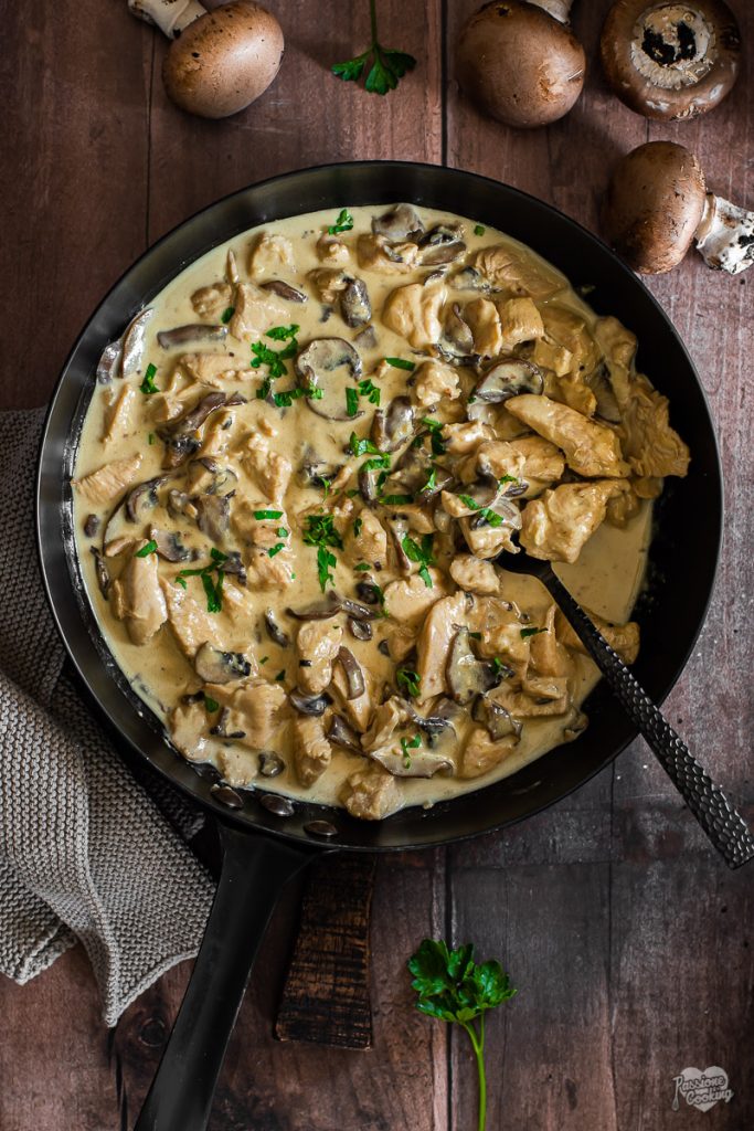 Kipreepjes met champignon