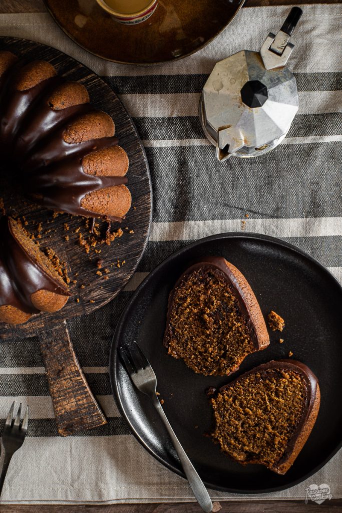 Koffie tulband met koffieglaçage