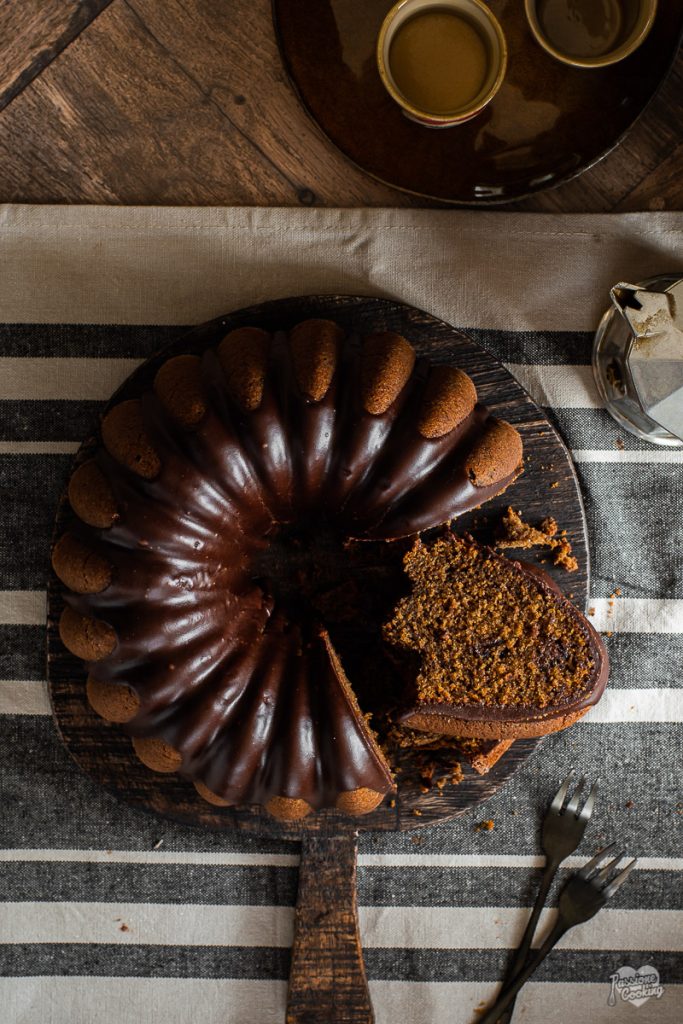 Koffie tulband met koffieglaçage