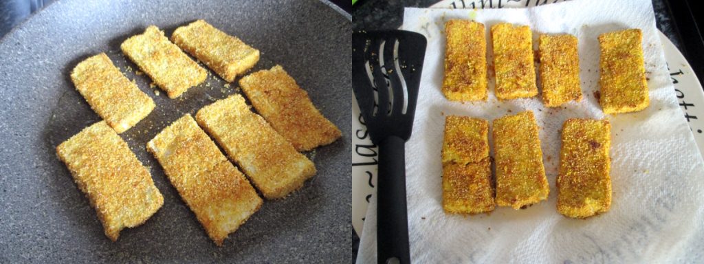 Tofu sticks, Eet zonder Buik