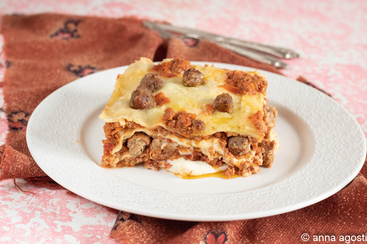 Lasagne met gehaktballetjes