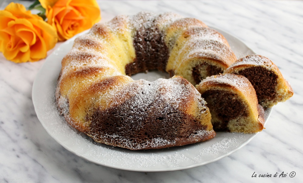 Marmercake met cacao en room