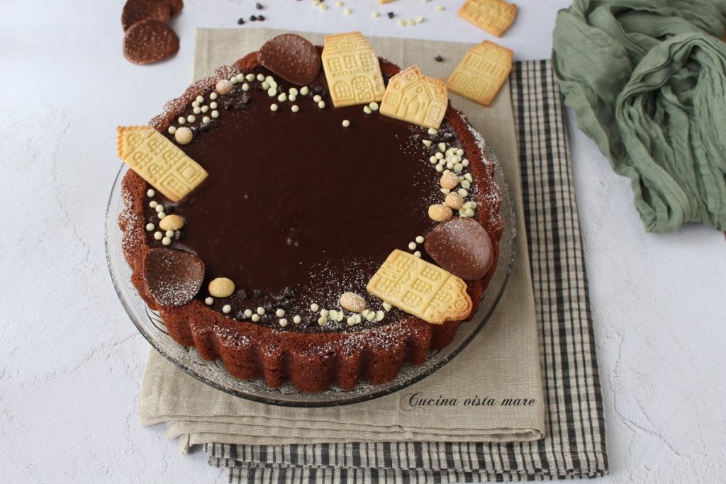 Mary Ann Taart met Chocolade Keuken Uitzicht op de Zee