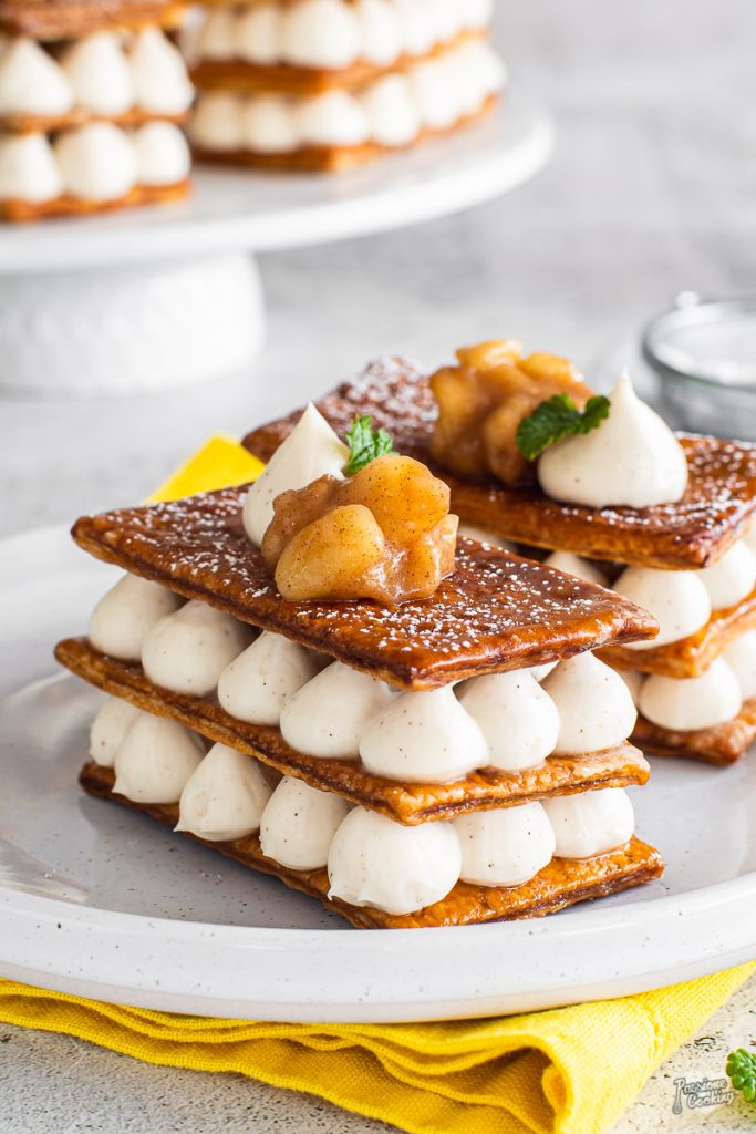 Millefeuille met Red Delicious appels bio